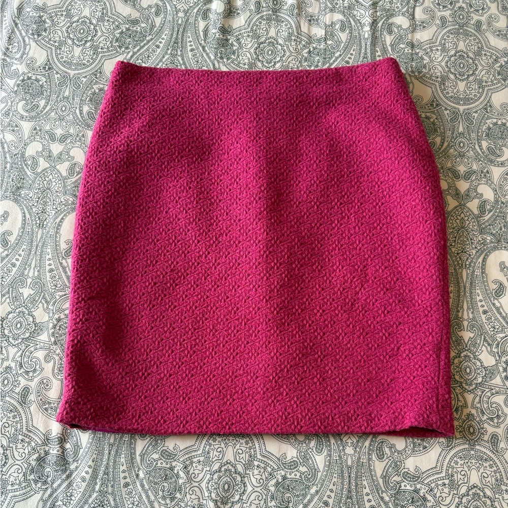 Vintage Cynthia Rowley Textured Mini Skirt Hot Pink Size 8